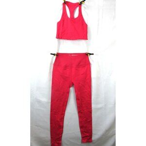 VS Spiritual Gangsta ActiveWear Sport seamless ribbed XS bra & M/L legging  Pink